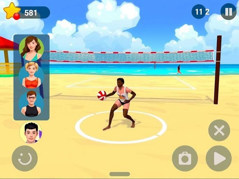 Beach Volley Fury Game Screenshot