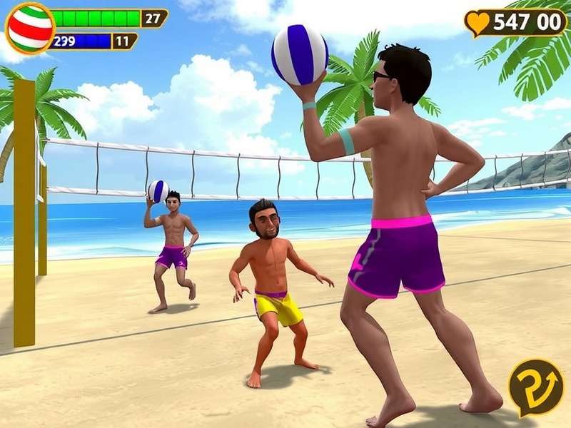 Beach Volley Fury Gameplay Action